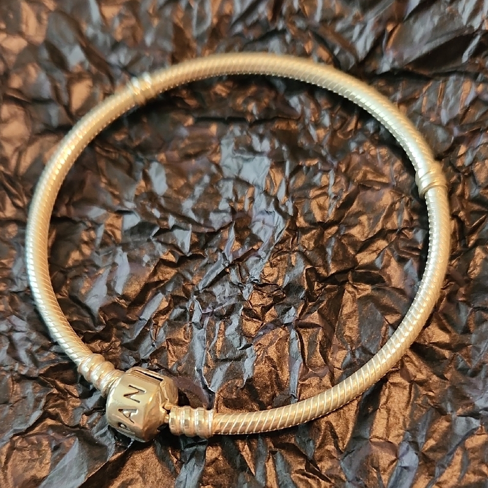 Pandora Silver Classic Bangle Bracelet - Picture 2 of 5